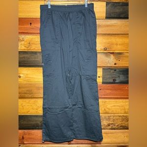 Cherokee Work Wear Scrub pants, size Medium, charcoal/pewter grey